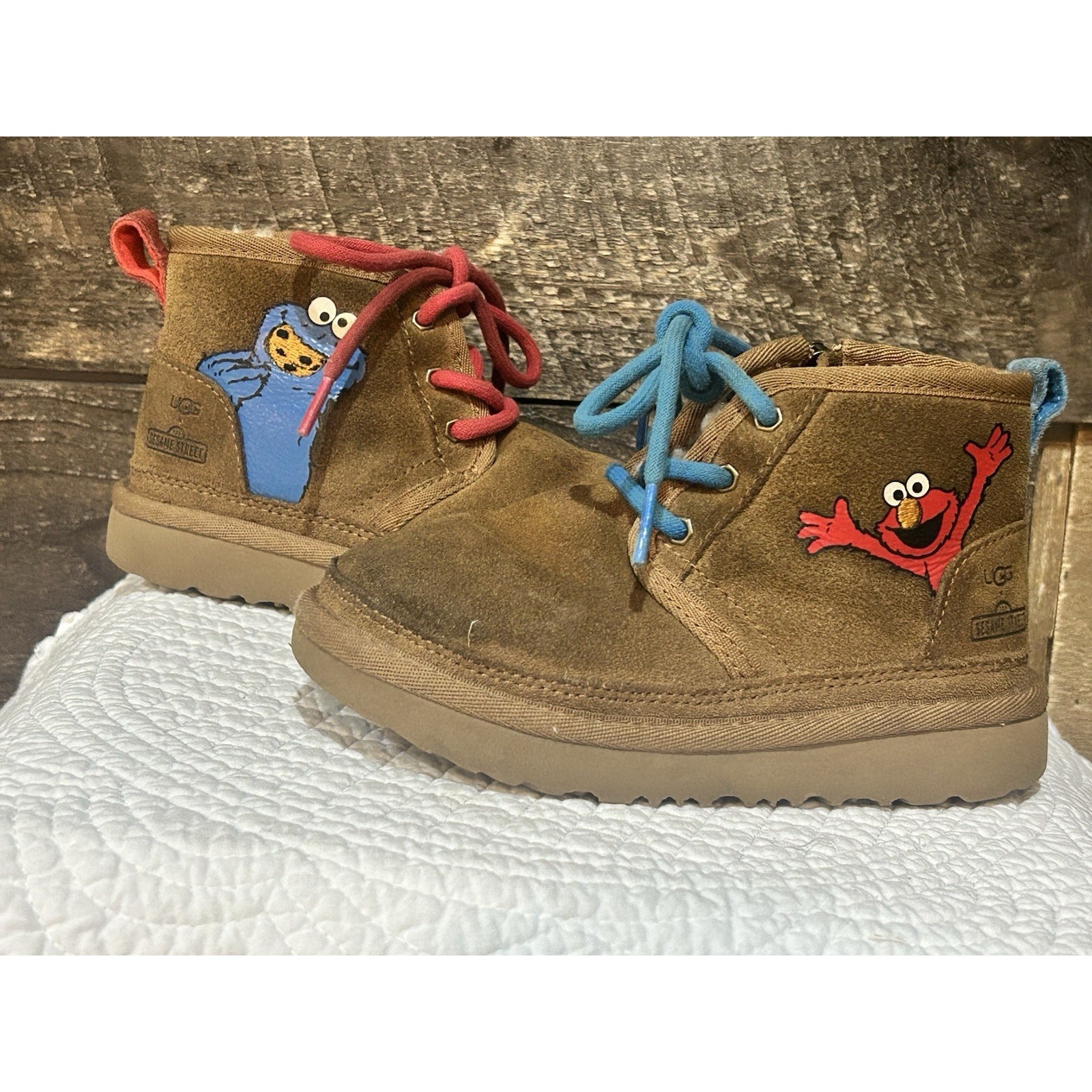 Ugg X Sesame Street Neumel Boot Elmo Cookie Monster 1147232t Toddler Size 10
